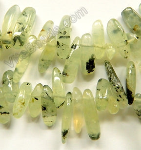 Prehnite Natural A  -  Smooth Sticks 16"