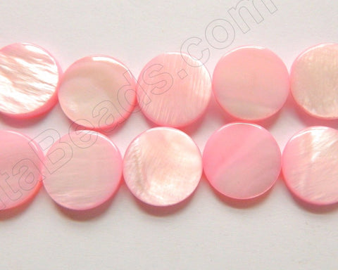 MOP Shell  - 09 Light Pink  -  Puff Coin