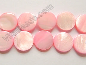 MOP Shell  - 09 Light Pink  -  Puff Coin