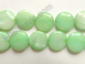 MOP Shell  - Color # 17 Apple Green puff coin