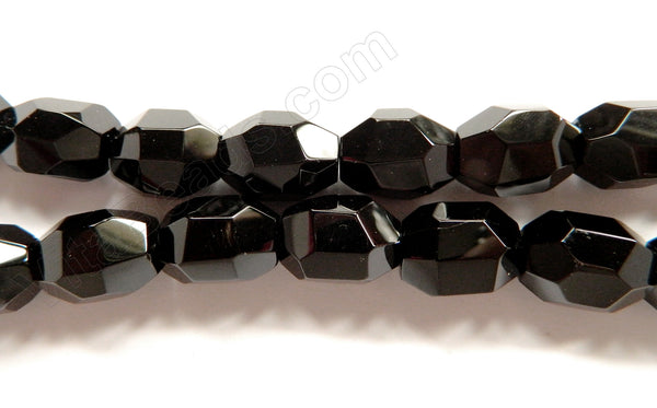 Black Onyx AA  -  Machine Cut Nuggets  16"   14 x 18 x 14 mm