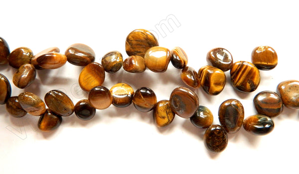 Tiger Eye  -  Smooth Drop Nuggets 16"