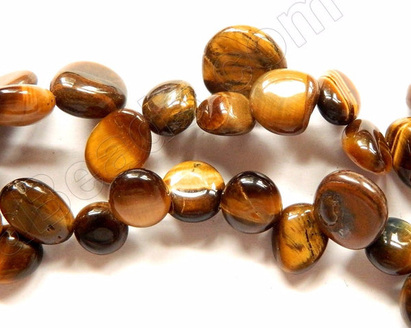 Tiger Eye  -  Smooth Drop Nuggets 16"