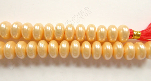 Gold Cream Shell Pearl  -  Big Smooth Roundel  16"