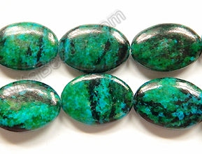 Azurite Malachite Turquoise  -  Puff Ovals  16"