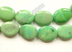Australia Green Chrysophase  -  Puff Ovals  16"