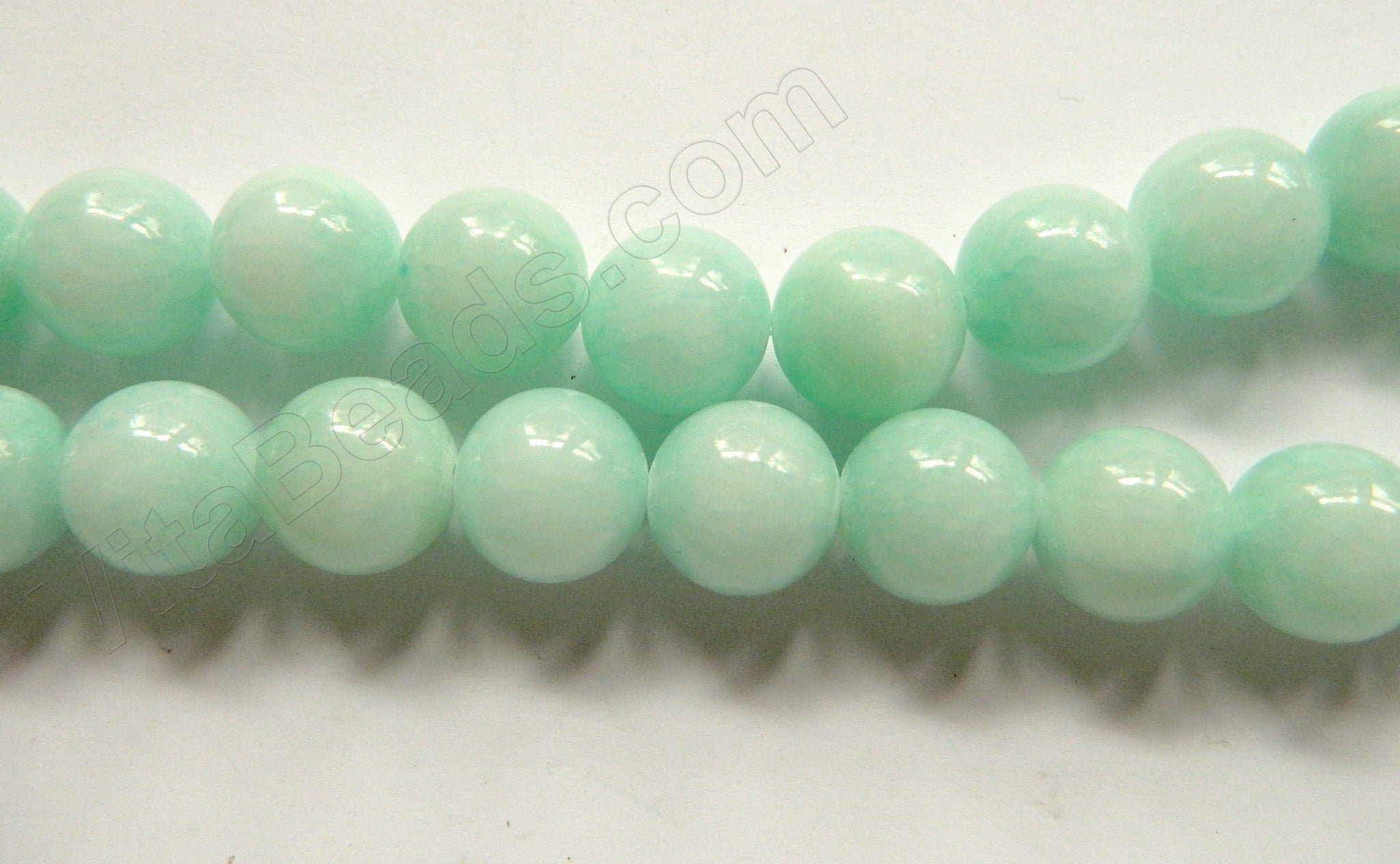 Green Amazonite Mashan Jade  -  Big Smooth Round  16"