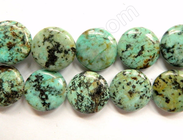 Africa Turquoise - Puff Coins  16"