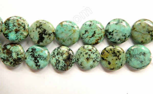 Africa Turquoise - Puff Coins  16"