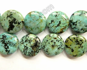 Africa Turquoise - Puff Coins  16"