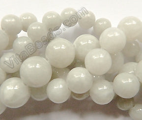 Light Grey Jade  -  Smooth Round  16"