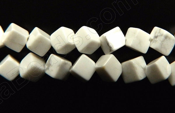 Howlite White  -  Double Edge Square  16"