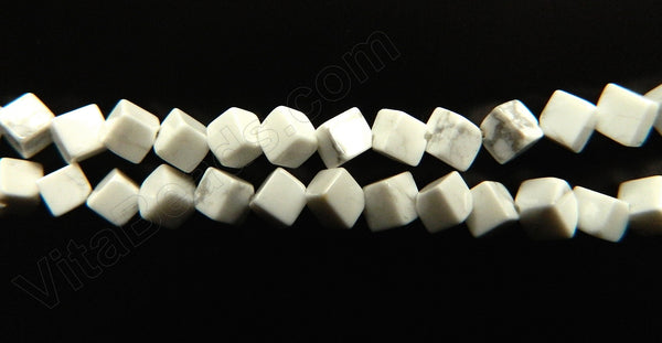 Howlite White  -  Double Edge Square  16"