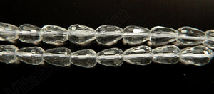 Natural Crystal AAA  -  Faceted Drops  16"