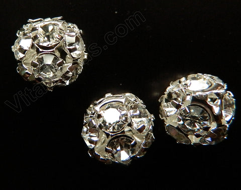 Rhinestones Spacer Crystal Ball