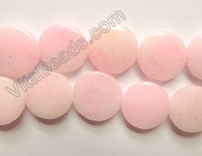 Hemimorphrite Light Pink  -  18mm Puff Coins  16"
