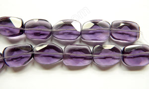 Amethyst Crystal Quartz  -  Irregular Faceted Flat  16"