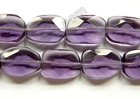 Amethyst Crystal Quartz  -  Irregular Faceted Flat  16"