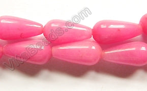 Pink Carnation Jade  -  Smooth Drops  16"