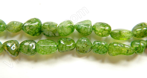 Olive Green Fire Agate  -  Smooth Tumble  16"