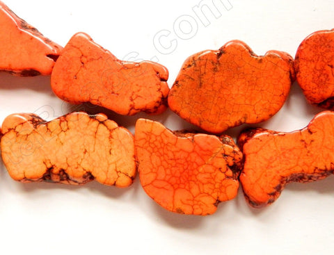 Orange Turquoise  -  Irregular Slabs  16"