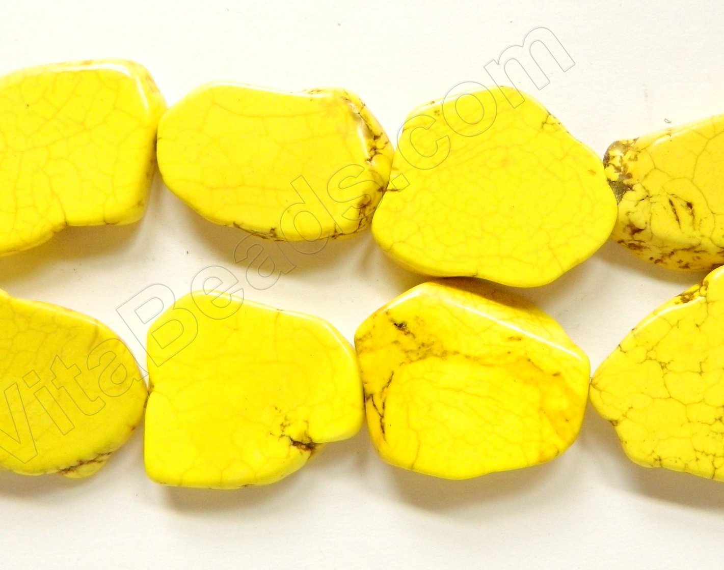 Bright Yellow Turquoise  -  Irregular Slabs  16"