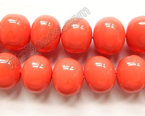 Pearl  (Shell) Big Smooth Potato  -  Tomato Red  16"