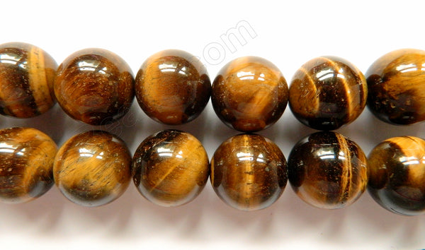 Tiger Eye AA  -  Big Smooth Round  16"