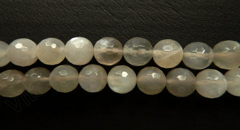 Grey Moonstone  -  Faceted Round 16"