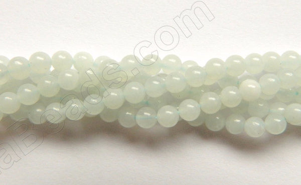 Amazonite A  - Small Smooth Round Beads  16"