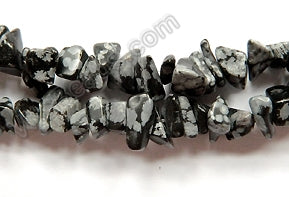 Snow Flake Obsidian  -  Chips 36"