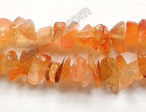 Natural Carnelian   -  Chips 36"