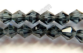 Iolite Crystal Quartz   -  Faceted Round Bicone 12"