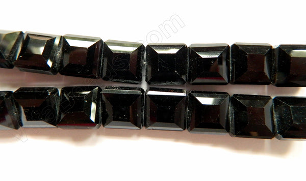 Black Crystal  -  Faceted Squares  10"