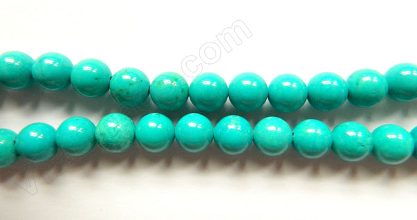 Deep Blue Chinese Turquoise AAA (Natural)  -  Big Smooth Round  16"