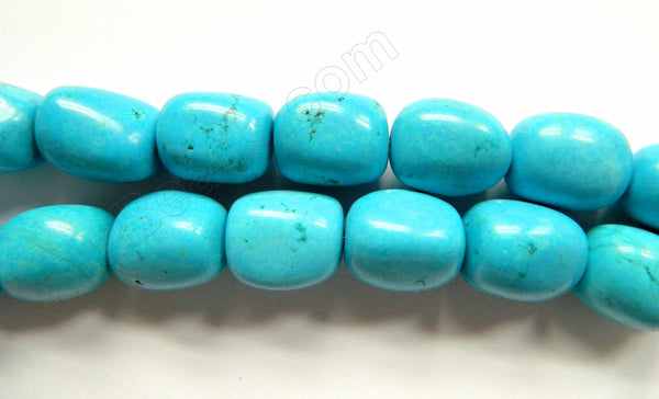 Deep Blue Stablelized Turquoise  -  Smooth Tumble  16"