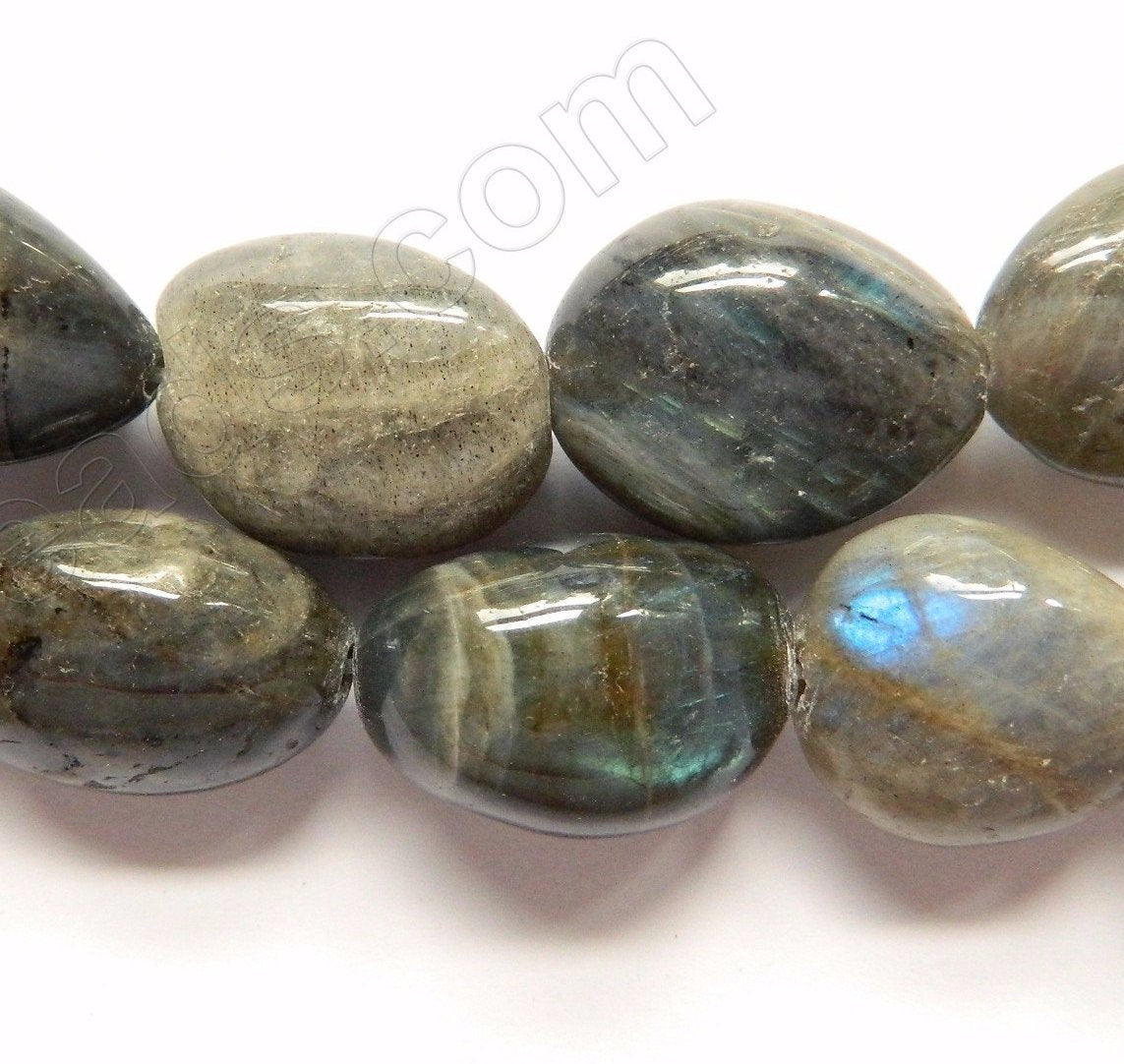 Labradorite A  -  Big Smooth Tumbles  16"