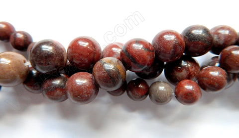 Chinese Poppy Jasper - Smooth Round  16"