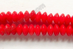 Cherry Bamboo Coral  -  Smooth Button 16"    5 mm