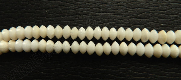 Ivory Bamboo Co-ral  -  Smooth Button 16"