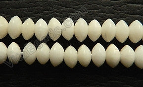 Ivory Bamboo Co-ral  -  Smooth Button 16"