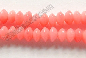 Pink Bamboo Coral  -  Smooth Button 16"