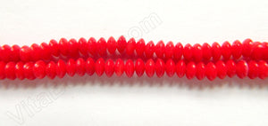 Cherry Bamboo Coral  -  Smooth Button 16"    5 mm