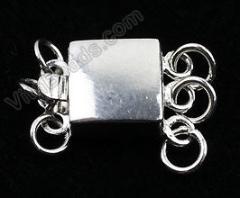 Sterling Silver Plain Box Clasps