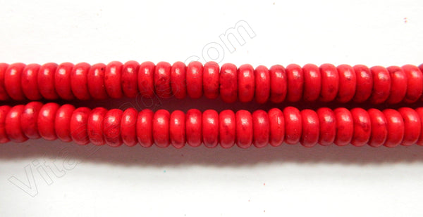 Red Crack Turquoise  -  Smooth Tires  16"    8 x 3 mm