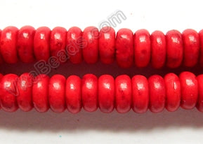 Red Crack Turquoise  -  Smooth Tires  16"    8 x 3 mm