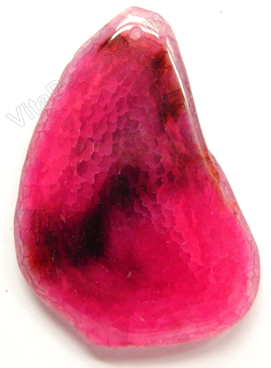 Smooth Slab Pendant - Fuchsia Fire Agate - 03