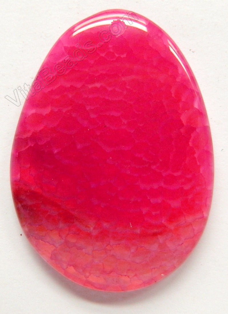 Smooth Slab Pendant - Fuchsia Fire Agate - 10