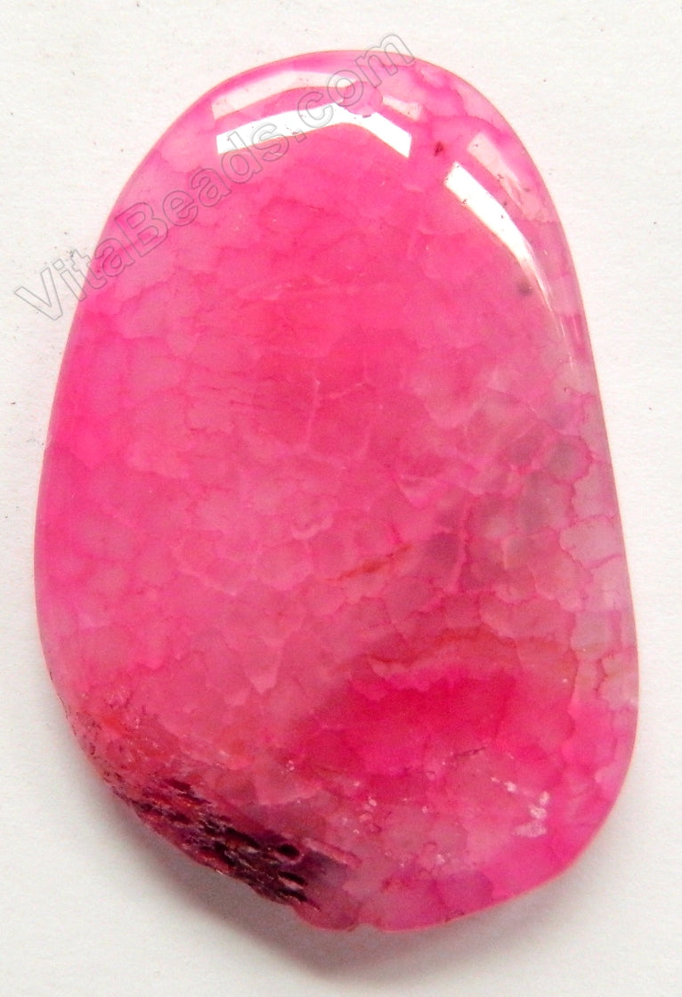 Smooth Slab Pendant - Fuchsia Fire Agate - 20