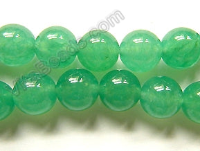 Opaque Sea Green Jade  -  Smooth Round  16"